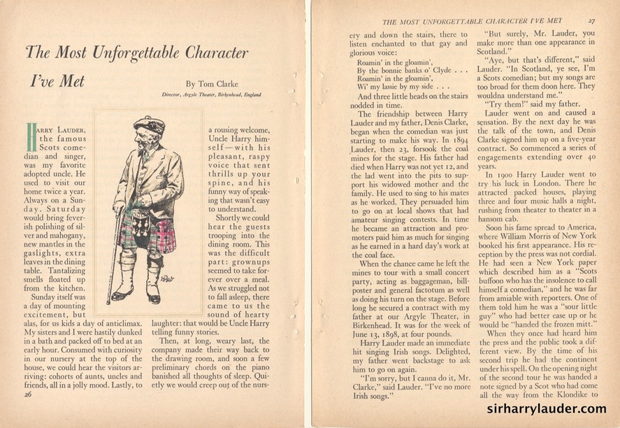 Article by Tom Clarke Readers Digest Nov 1951 -1