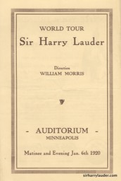 Auditorium Minneapolis Programme Bi Fold Jan 6 1920 -1 