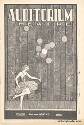Auditorium Theatre Toledo Ohio Programme Booklet Apr 2 1927 -1