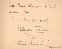 Autograph Album Page Three Cheers 1917 Blanche Tomlin