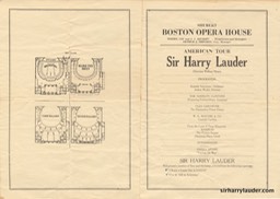 Boston Opera House Programme Bi-Fold Undated