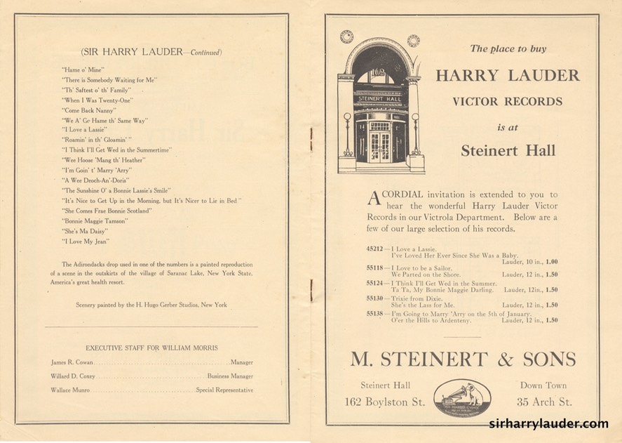 Boston Opera House Programme Booklet 1921 22 -2