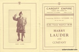 Cardiff Empire Programme Booklet Nov 17 19?? -2
