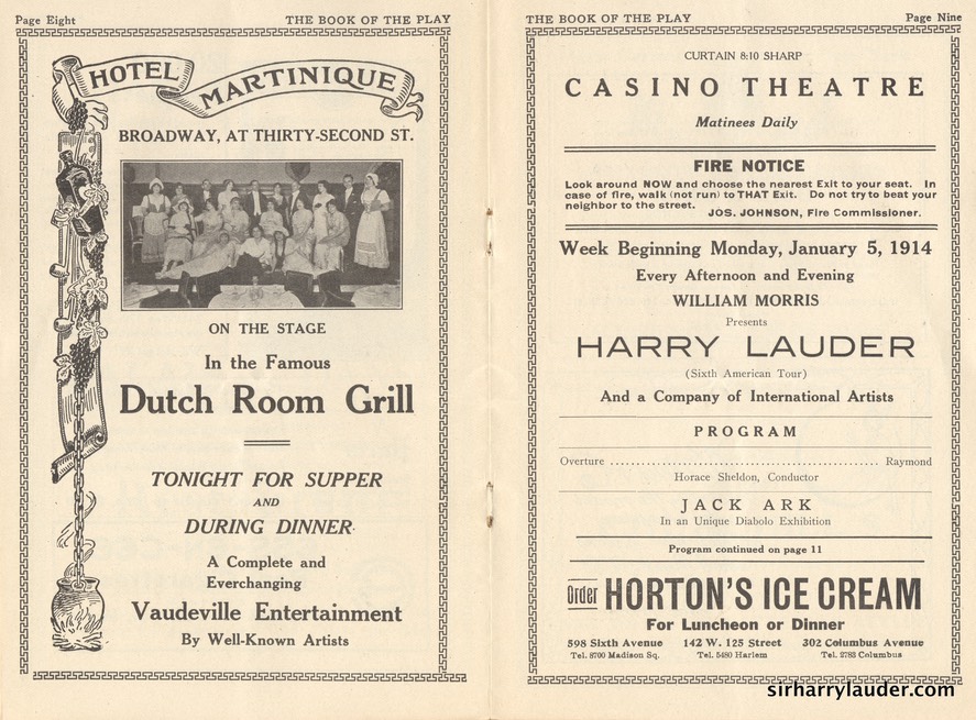 Casino Theatre New York Program Booklet Dated Jan 15 1914 -2
