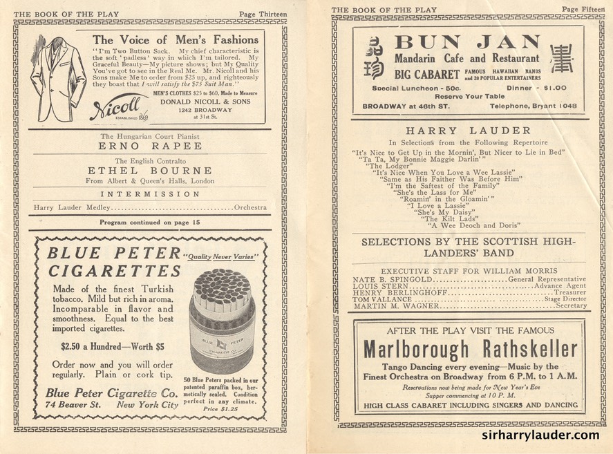 Casino Theatre New York Program Booklet Dated Jan 15 1914 -3