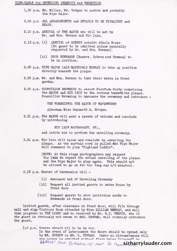 Ceremony Notes for Tooting Plaque Unveiling From Betty Lauder July 1969 -2