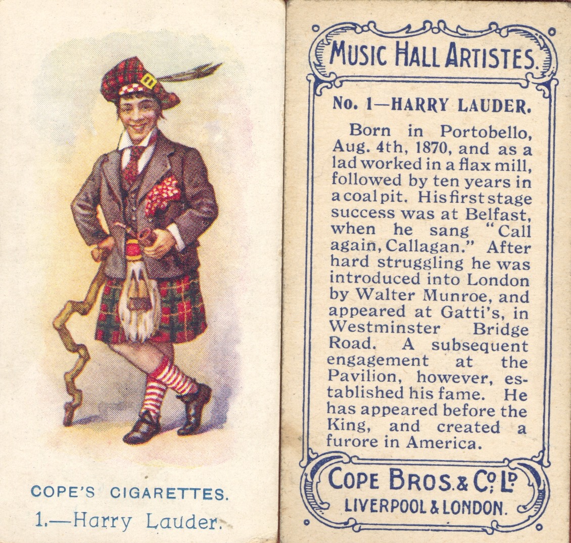 Cigarette Card Cope Bros Undated**