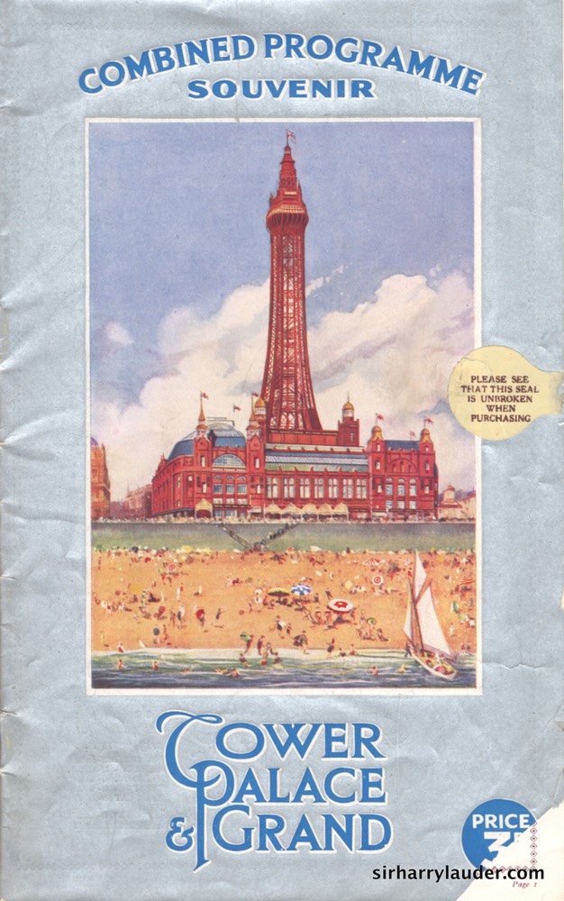 Combined Programme Souvenir Blackpool Sept 21 19?? -1 