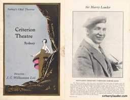 Criterion Theatre Sydney Programme Advertisement Jun 27 1925