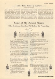 Elks Magazine Sick Men Of Europe By Sir Harry Lauder Nov 1922 -3