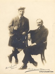 Harrl Lauder & William Morris Signed By Both Verso Date Stamped Jan 9 1916