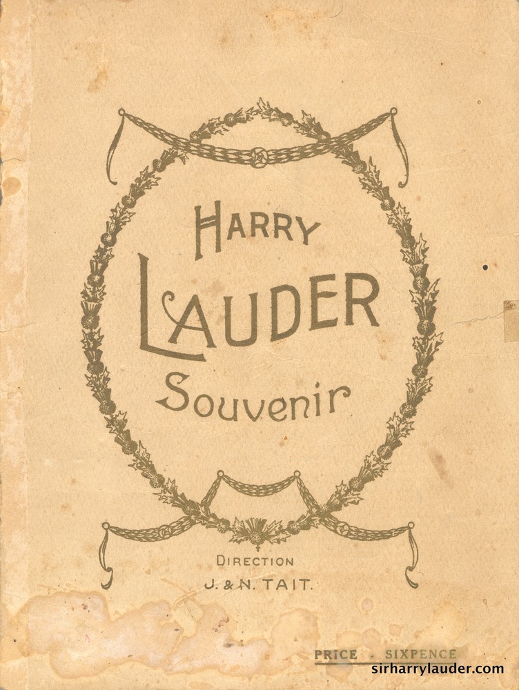 Harry Lauder Souvenir Sydney 1914 -01