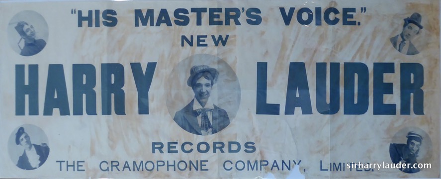 HMV Poster New Harry Lauder Records 1907