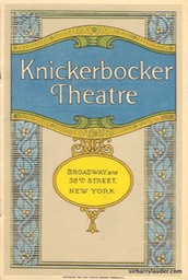 Knickerbocker Theatre New York Program Booklet Dated Feb 6 1928 -1