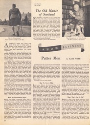 Leader Magazine Article Old Master of Scotland July 10 1948 -1