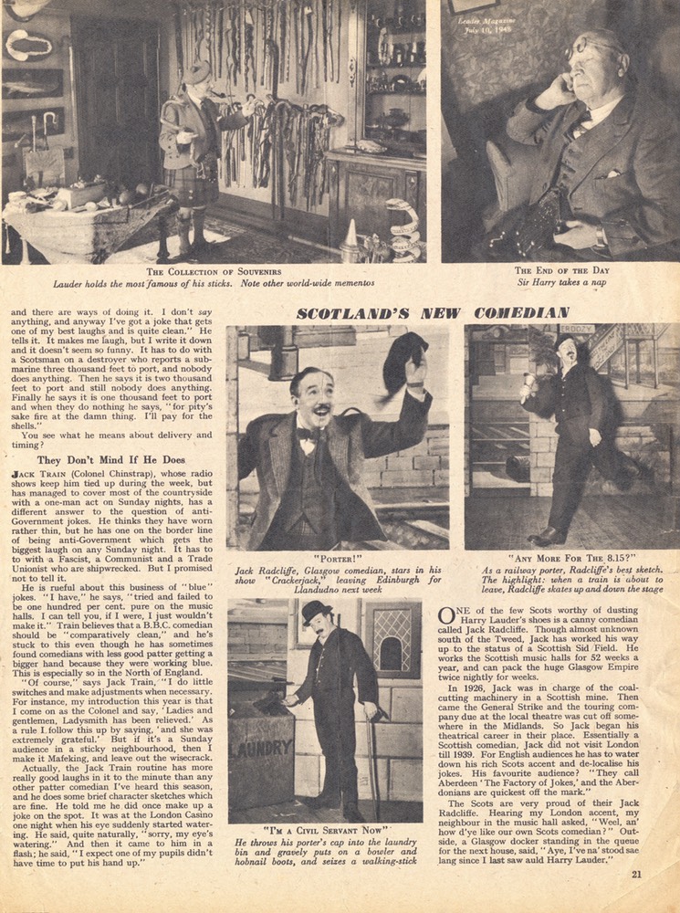 Leader Magazine Article Old Master of Scotland July 10 1948 -2