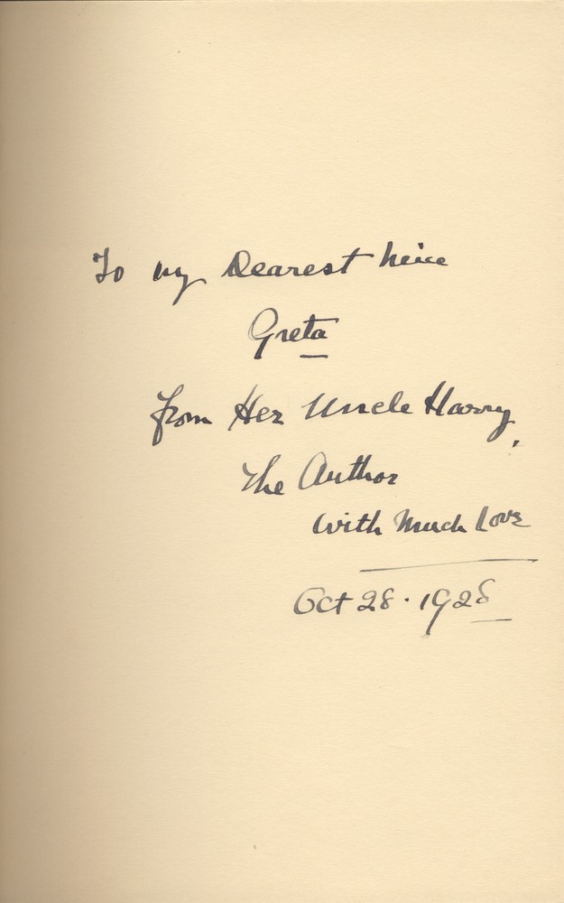 Leather Bound Presentation Copy Of Autobiography Roamin In The Gloamin Inscribed To Neice Greta Lauder Oct 28 1928 Inscription