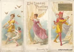 London Pavilion Programme Tri-Fold Feb 18 1901