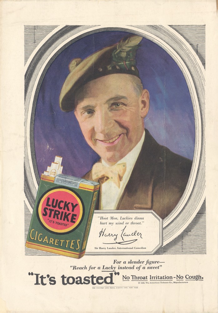 Magazine Promotion Lucky Strike Couintry Life Press 1928