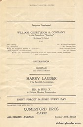 Manhattan Opera House New York Programme Booklet Oct 9 1911 -3