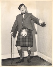 Maurice Chevalier Harry Lauder Pose 1953