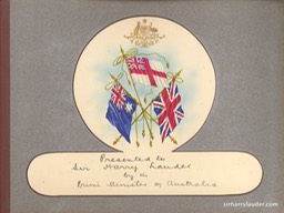 Photo Album Australian Scenes Presented To Sir Harry By The Prime Minister Of Australia Dedication 1919