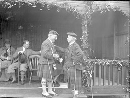 Photo Glass Photo Negative Sir Harry With Marquis of Huntley - Undated