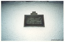 Photo Of Plaque On Lauder Birthplace Bridge Street Portobello