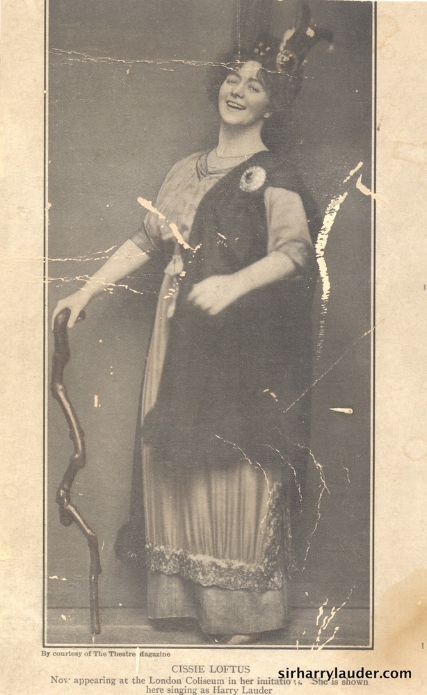 Printed Photo Of Celia Loftus Undated