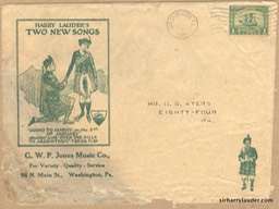 Promotional Advertisement Envelope Washington Penna Postmarked 1921