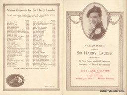 Salt Lake Theatre Programme Bi-Fold Jan 26 1923?