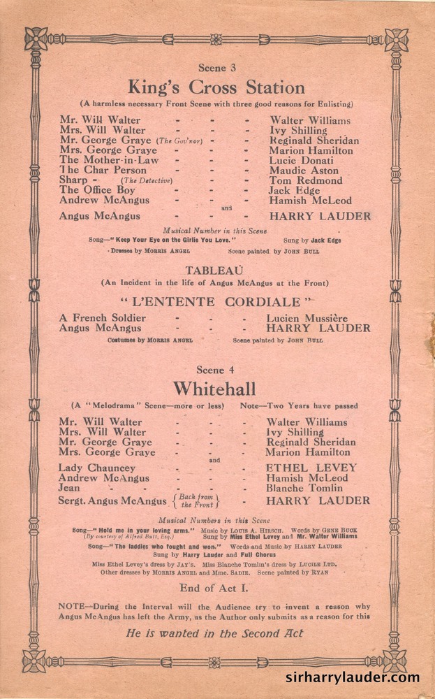 Shaftesbury Theatre London Three Cheers Programme Booklet No 1 1916-17 -4
