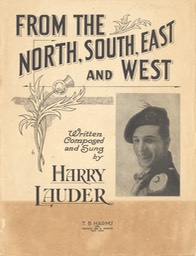 Sheet Music From the North South East Or West TB Harms & Francis Day & Hunter NY 1918