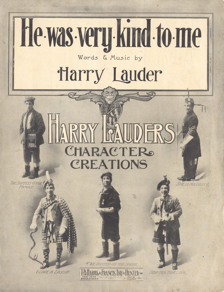 Sheet Music He Was Very Kind To Me TB Harms & Francis Day & Hunter NY Undated