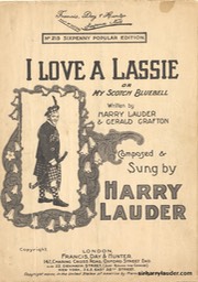 Sheet Music I Love A Lassie Francis Day & Hunter London** 1905