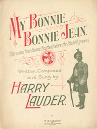 Sheet Music She Is My Bonnie Bonnie Jean TB Harms & Francis Day & Hunter NY 1915