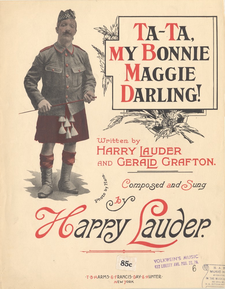 Sheet Music Ta Ta My Bonnie Maggie Darling TB Harms & Francis Day & Hunter NY 1913