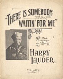 Sheet Music There Is Sombody Waiting For Me TB Harms & Francis Day & Hunter NY 1917