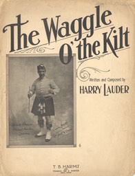 Sheet Music Waggle Of The Kilt TB Harms & Francis Day & Hunter NY 1917