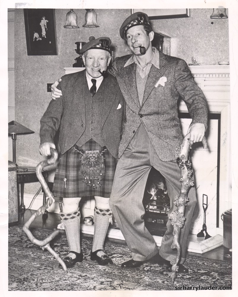 Sir Harry & Danny Kaye At Lauder Ha' Dated Jun 1949