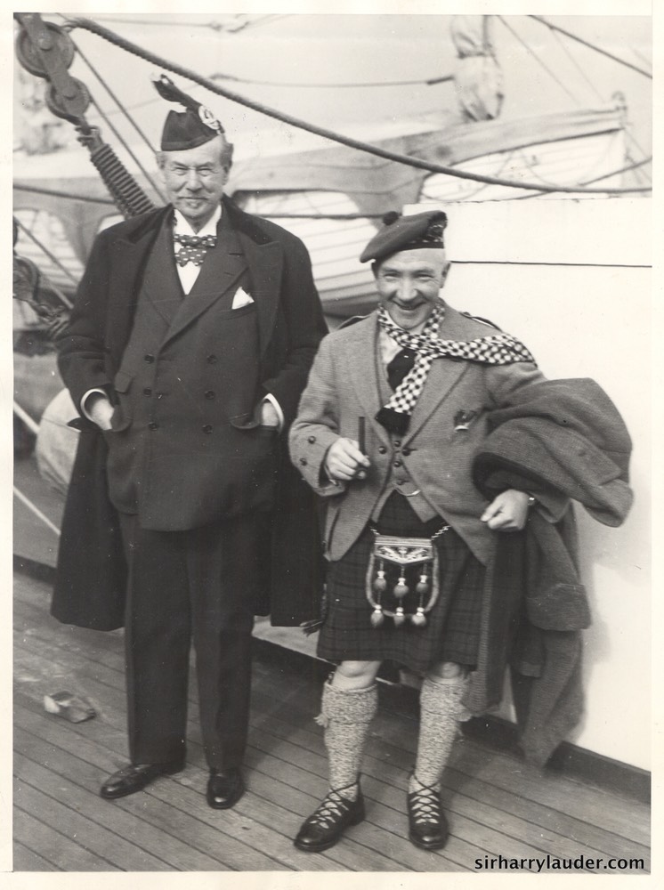 Sir Harry & Sir Thomas Lipton Aquitania Jan 1928 -4