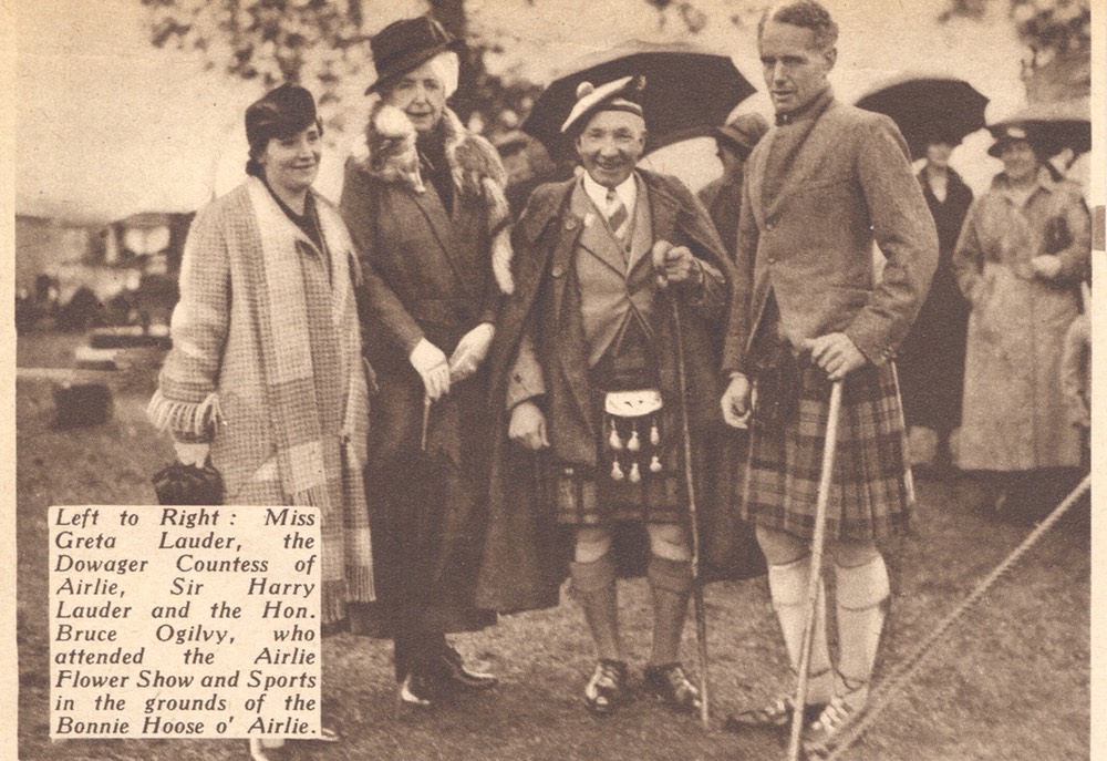 Sir Harry Greta Lauder Countess Airlie Bruce Ogilvy Magazine Photo Aug 24 1937