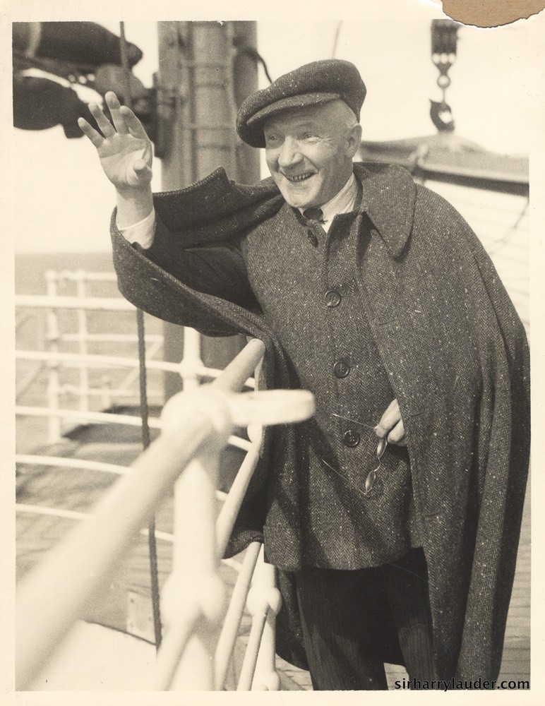 Sir Harry Waving On Ship Undated