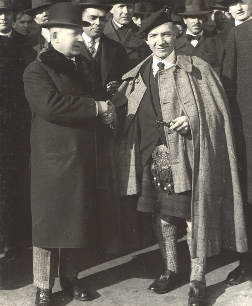 Sir Harry With Unidentified Shaking Hands