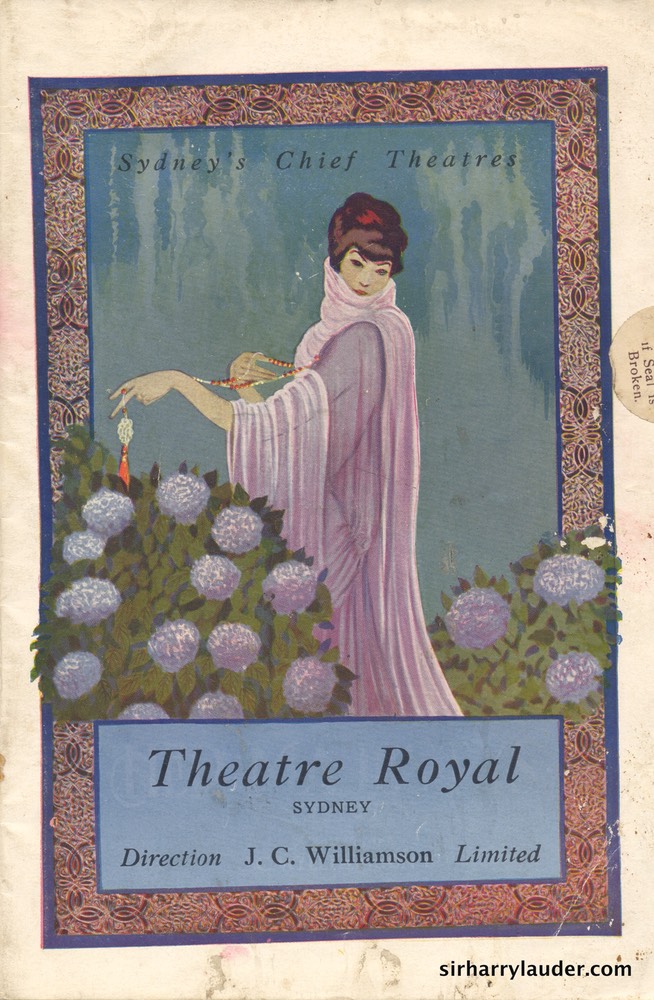 Theatre Royal Sydney Programme Booklet July 4 1925 -1