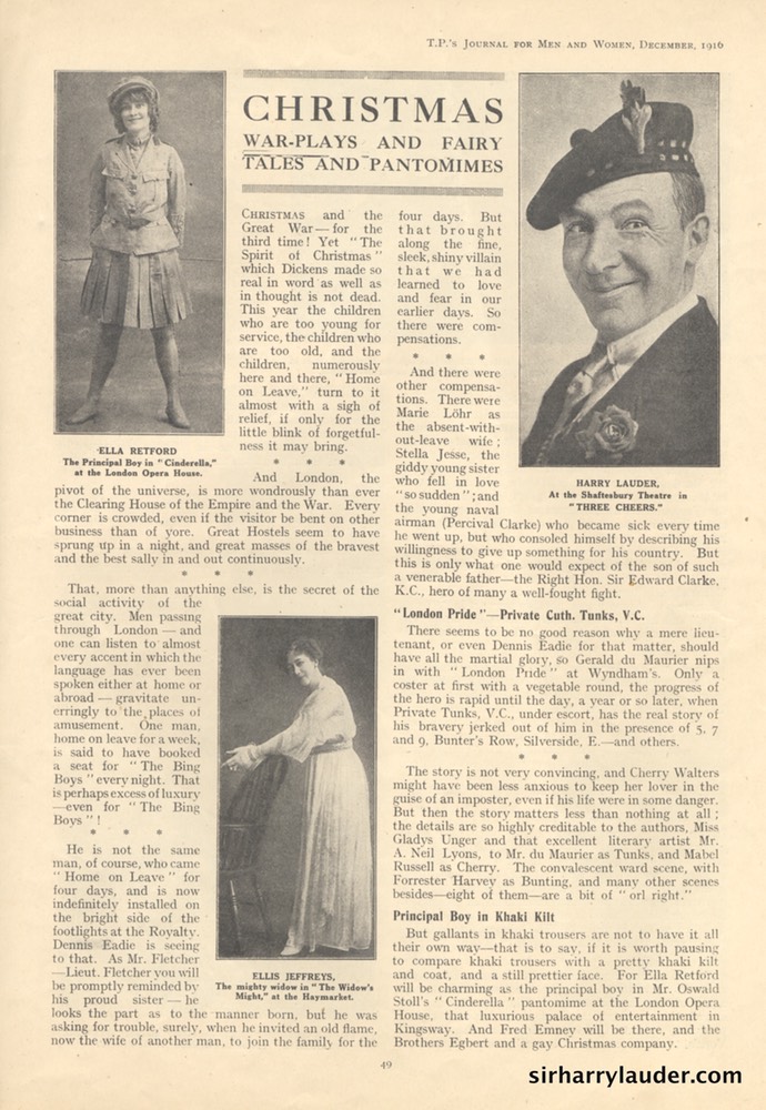 TPs Journal Daily Telegraph Dec 1916 -2